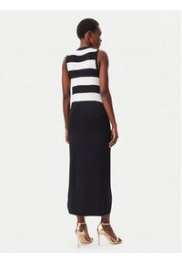LOLA CASADEMUNT Sukienka dzianinowa LS2516001 Czarny Slim Fit. Kolor: czarny. Materiał: syntetyk