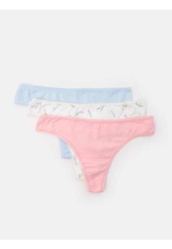 Sinsay - Stringi 3 pack - wielobarwny