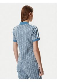Lacoste Polo DF3364 Niebieski Slim Fit. Typ kołnierza: polo. Kolor: niebieski. Materiał: syntetyk #5