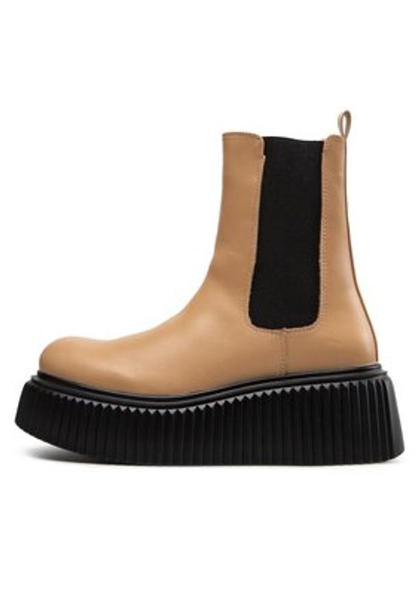 DeeZee Sztyblety ZAL85311-1A Brązowy. Kolor: brązowy. Materiał: skóra