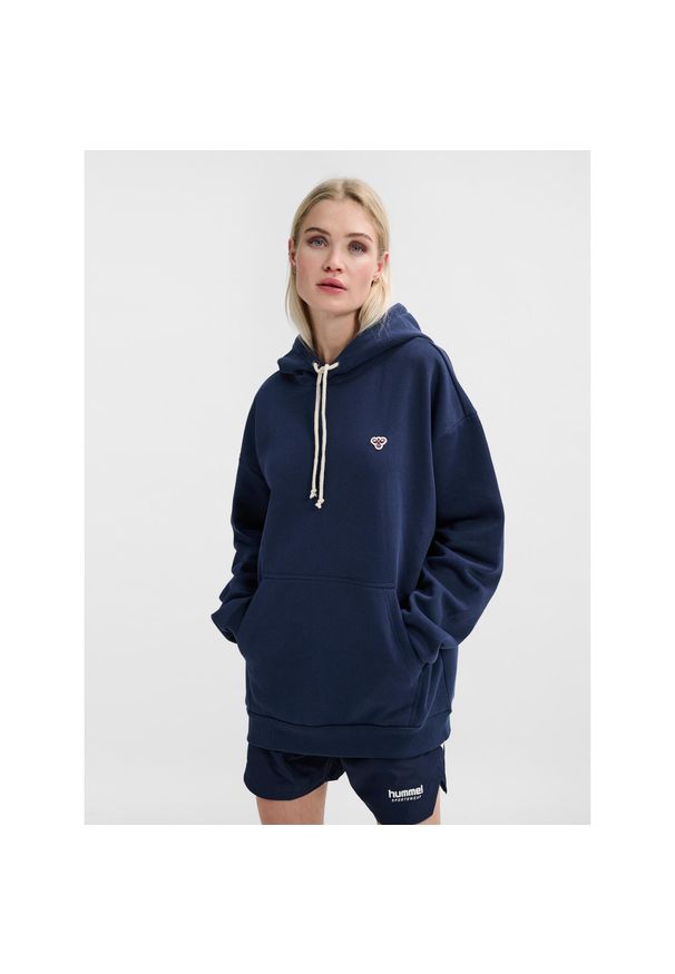 Bluza z kapturem Hummel Loose Bee. Typ kołnierza: kaptur. Kolor: wielokolorowy, niebieski, zielony. Sport: fitness