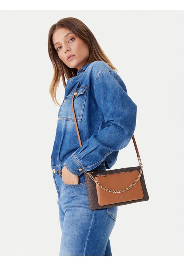 MICHAEL Michael Kors Torebka 32F5GJ6C8B Brązowy. Kolor: brązowy. Materiał: skórzane