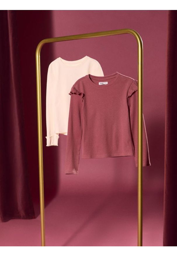 Sinsay - Koszulki z długimi rękawami 2 pack - wielobarwny. Długość rękawa: długi rękaw. Długość: długie