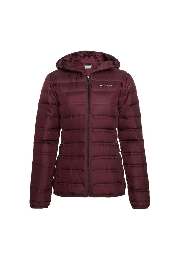 columbia - Kurtka puchowa damska Columbia Lake 22 II Down Hooded. Kolor: czerwony. Materiał: puch. Sport: turystyka piesza