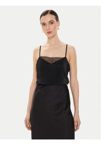 Morgan Top 241-BAMBE Czarny Regular Fit. Kolor: czarny. Materiał: syntetyk #1