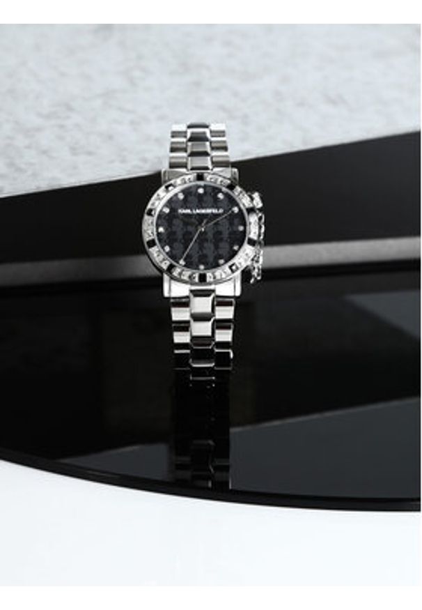 Karl Lagerfeld - KARL LAGERFELD Zegarek R0553100502 Srebrny. Kolor: srebrny