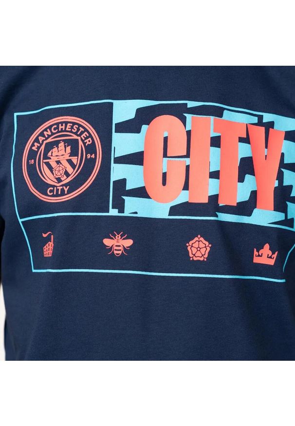 MANCHESTER CITY - Koszulka męska Man City dla dorosłych - 2XL. Kolor: wielokolorowy, niebieski, fioletowy. Sport: piłka nożna