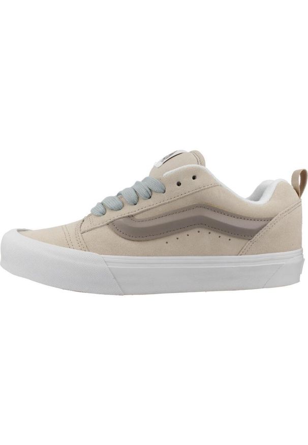 Tenisówki Vans Model Knu Skool Kolor Beżowy. Kolor: czarny, wielokolorowy, beżowy. Materiał: tkanina, skóra