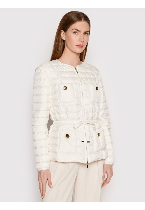 Kurtka puchowa Luisa Spagnoli. Kolor: beżowy. Materiał: puch