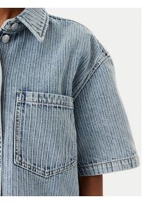 Hugo - HUGO Koszula jeansowa Gesila_1 50559758 Błękitny Relaxed Fit. Kolor: niebieski. Materiał: bawełna #8