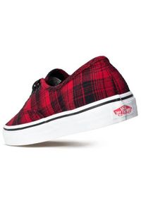 Buty do chodzenia damskie Vans Authentic Plaid. Okazja: na co dzień. Zapięcie: sznurówki. Kolor: czerwony, czarny, wielokolorowy. Materiał: materiał, tkanina, syntetyk. Szerokość cholewki: normalna. Model: Vans Authentic. Sport: turystyka piesza