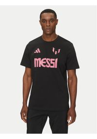 Adidas - adidas T-Shirt Messi Name and Number Graphic JM3551 Czarny Regular Fit. Kolor: czarny. Materiał: bawełna