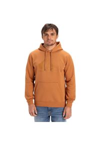 Quiksilver - Bluza z kapturem dla Mężczyzn COMP LOGO Brązowy. Typ kołnierza: kaptur. Kolor: brązowy. Materiał: materiał, poliester, bawełna