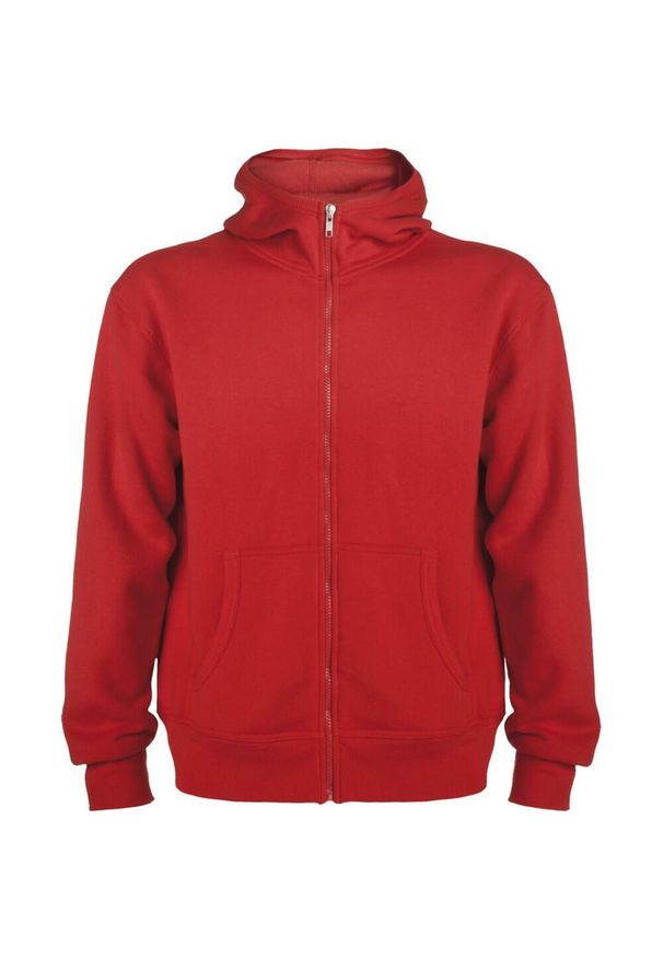 ROLY - Męska Bluza Z Kapturem Montblanc Full Zip. Typ kołnierza: kaptur. Kolor: czerwony. Sport: turystyka piesza