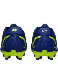 Buty piłkarskie Nike Mercurial Vapor 14 Academy FG/MG Jr CV0811 474 niebieskie niebieskie. Kolor: niebieski. Materiał: skóra, syntetyk. Szerokość cholewki: normalna. Sport: piłka nożna #7
