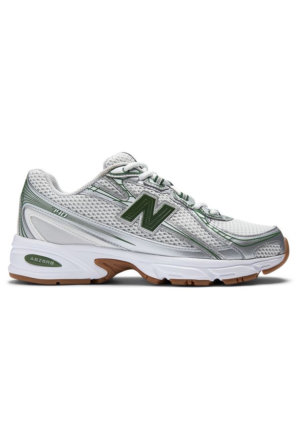Buty unisex New Balance U740SF2 – srebrne. Kolor: srebrny. Materiał: syntetyk, materiał. Szerokość cholewki: normalna. Sezon: lato. Sport: turystyka piesza