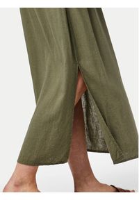 Pieces Spódnica midi Pia 17151888 Zielony Regular Fit. Kolor: zielony. Materiał: wiskoza, len #3