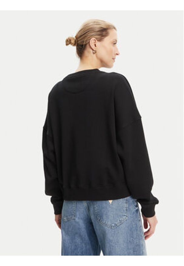 Guess Bluza W5YQ04 KC8I0 Czarny Regular Fit. Kolor: czarny. Materiał: bawełna