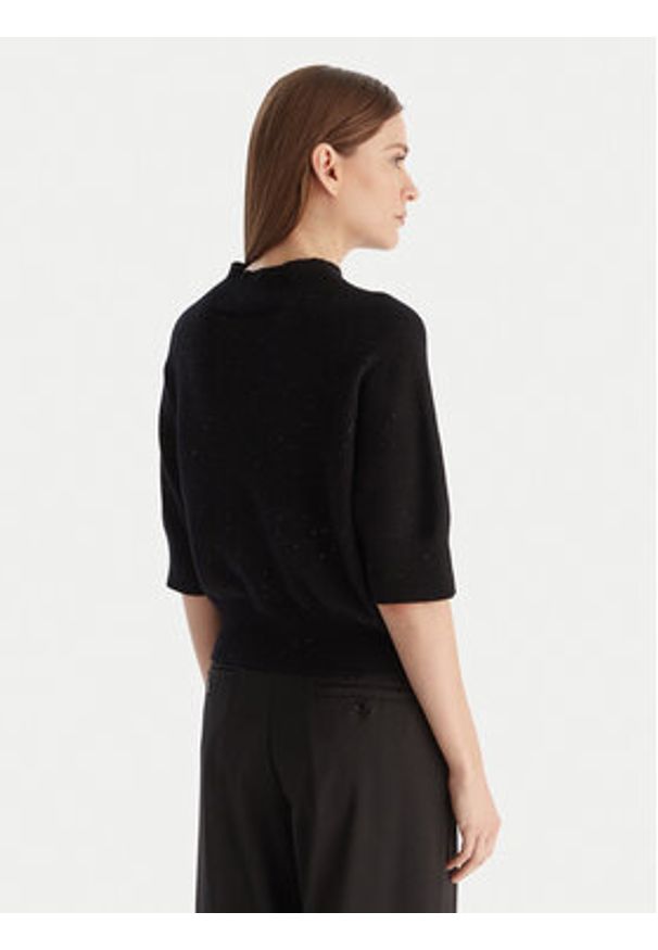 Kontatto Sweter 3M0903C Czarny Regular Fit. Kolor: czarny. Materiał: syntetyk