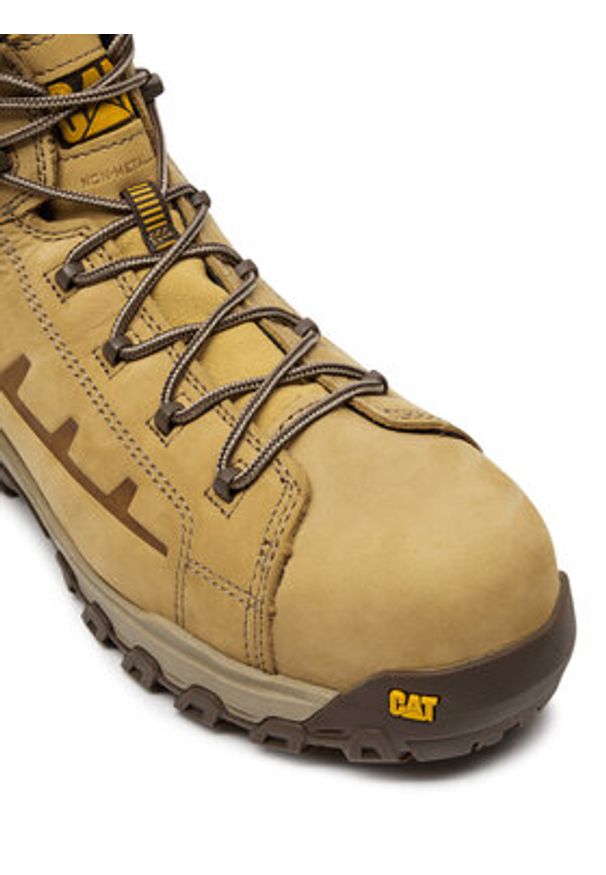 CATerpillar Trapery Threshold Rebound Wp Nm Ct S7L Hro Fo Sr P726047 Żółty. Kolor: żółty. Materiał: skóra