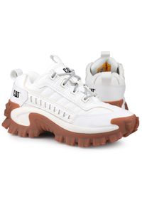 CATerpillar - Buty sportowe do chodzenia Caterpillar ECO INTRUDER. Kolor: biały, wielokolorowy, brązowy. Sport: turystyka piesza