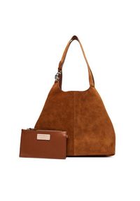 Coccinelle Torebka THE Coccinelle C-Easy E1 THE 11 01 01 Brązowy. Kolor: brązowy. Materiał: skórzane, zamszowe #4