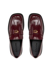 Coach Loafersy CCH83 Bordowy. Kolor: czerwony. Materiał: skóra