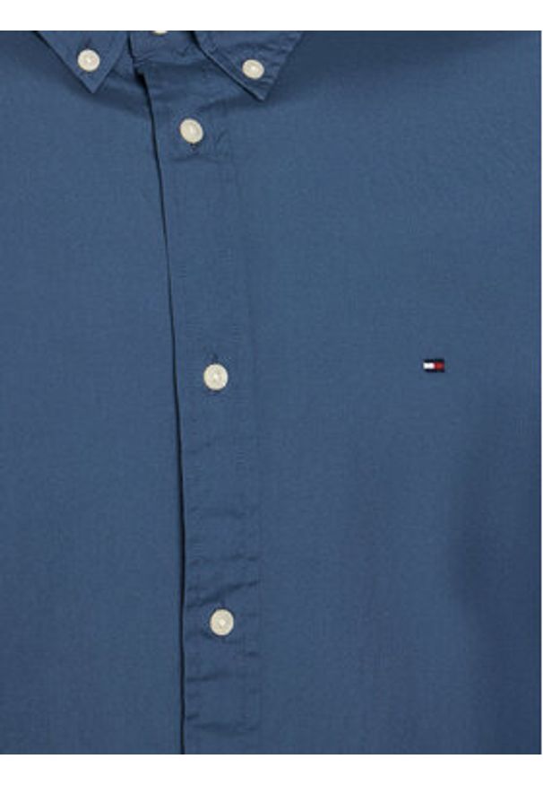 TOMMY HILFIGER - Tommy Hilfiger Koszula MW0MW37550 Niebieski Regular Fit. Kolor: niebieski. Materiał: bawełna
