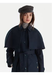 Hunter Trencz Keltie HARW0014251 Granatowy Regular Fit. Kolor: niebieski. Materiał: bawełna #5