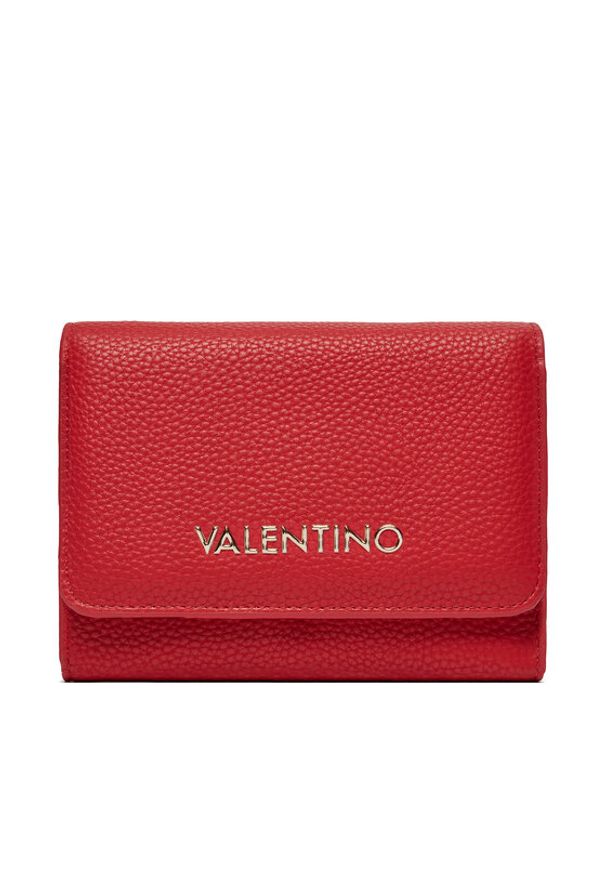 VALENTINO - Valentino Duży Portfel Damski Brixton VPS7LX43 Czerwony. Kolor: czerwony. Materiał: skóra