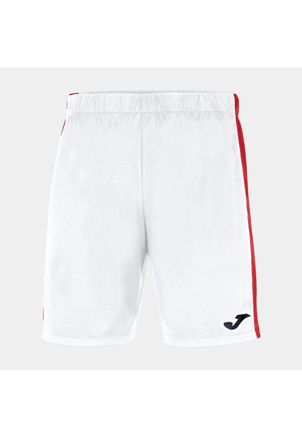 Spodenki do piłki nożnej męskie Joma Maxi. Kolor: czerwony, biały, wielokolorowy. Materiał: poliester. Sport: piłka nożna