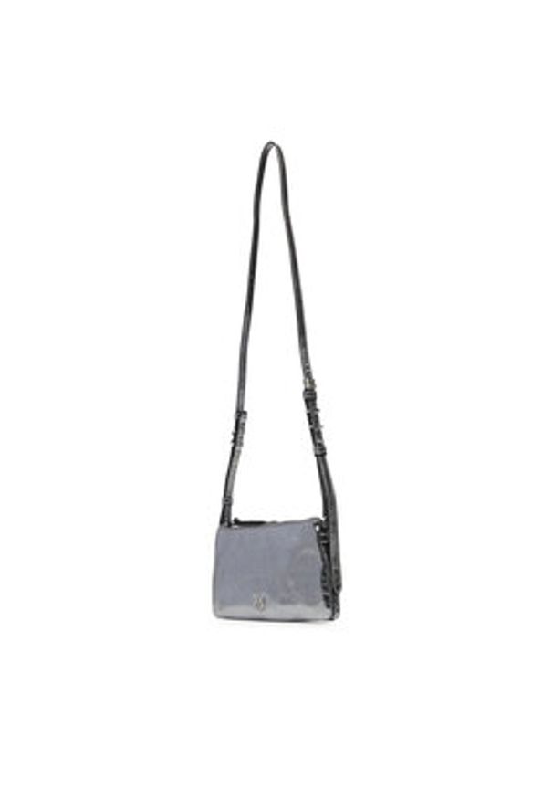 Pinko - PINKO Torebka Double Mini Al 25-26 PLTT 105359 A2OT Srebrny. Kolor: srebrny. Materiał: skórzane