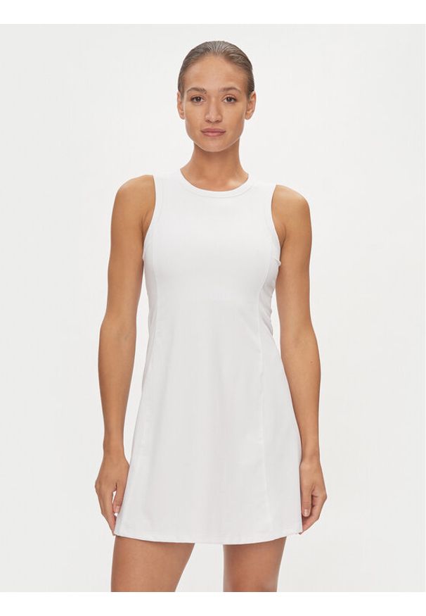 DKNY Sport Sukienka letnia DP2D4754 Biały Slim Fit. Kolor: biały. Materiał: syntetyk. Sezon: lato. Typ sukienki: sportowe. Styl: sportowy