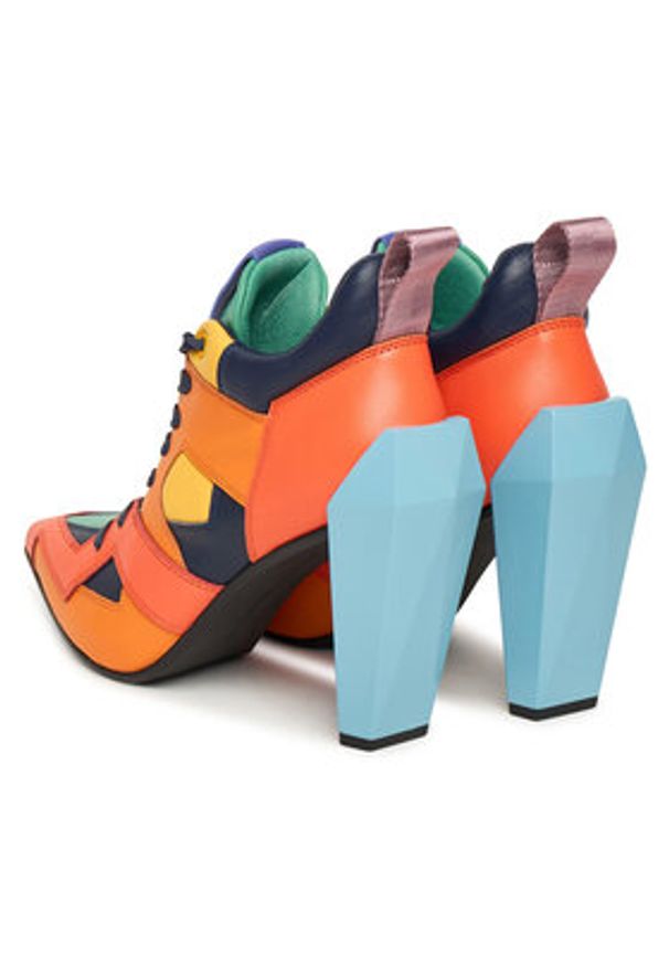 United Nude Półbuty Gem Sneaker Hi 1096392116 Pomarańczowy. Kolor: pomarańczowy. Materiał: skóra