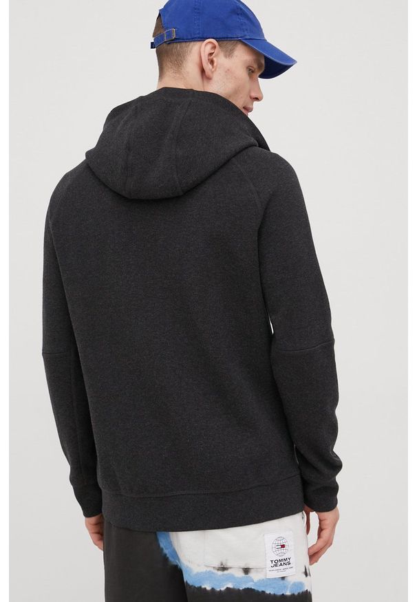 Superdry bluza męska kolor szary z kapturem melanżowa. Okazja: na co dzień. Typ kołnierza: kaptur. Kolor: szary. Materiał: dzianina. Długość rękawa: raglanowy rękaw. Wzór: melanż. Styl: casual