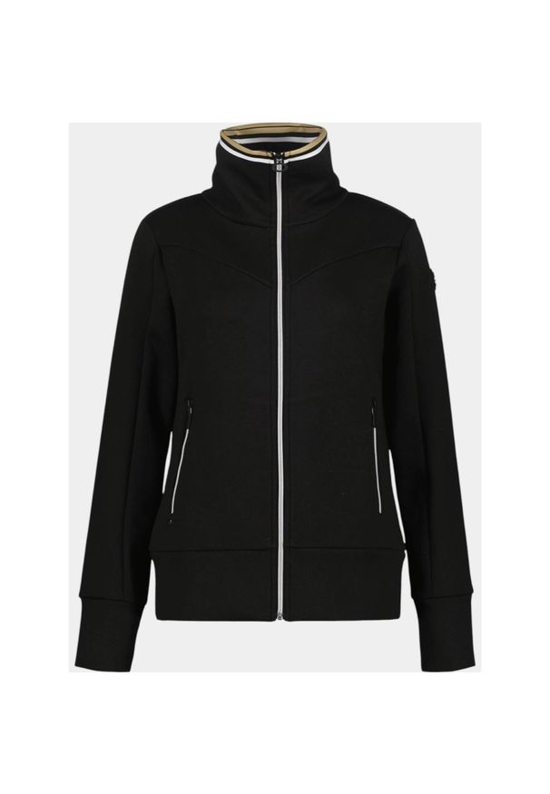 LUHTA - Sweter damski Luhta Ingby. Typ kołnierza: polo. Kolor: czarny. Materiał: materiał