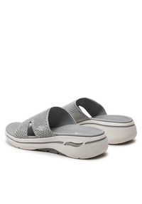 skechers - Skechers Klapki Go Walk Arch Fit Sandal-Joyful 140274/GRY Szary. Kolor: szary. Materiał: materiał #3