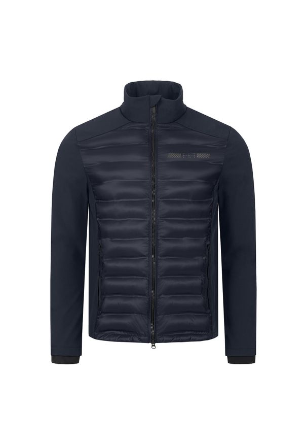 Kurtka jeździecka z mieszanki softshellowej ELT Missouri. Kolor: niebieski. Materiał: materiał, puch, softshell
