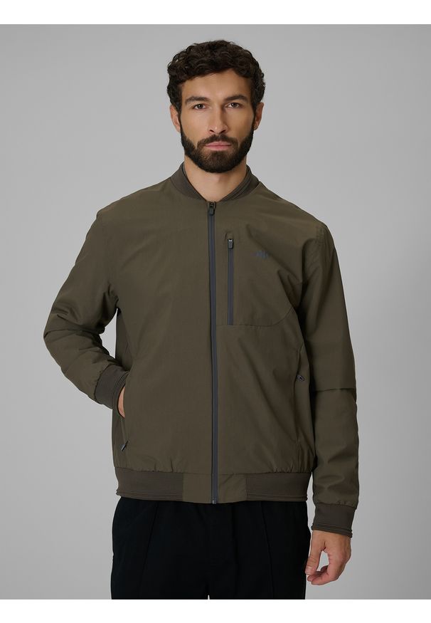 4f - 4F Kurtka przejściowa membrana 5000 męska - khaki XXL. Kolor: brązowy, oliwkowy, wielokolorowy. Materiał: materiał. Styl: sportowy
