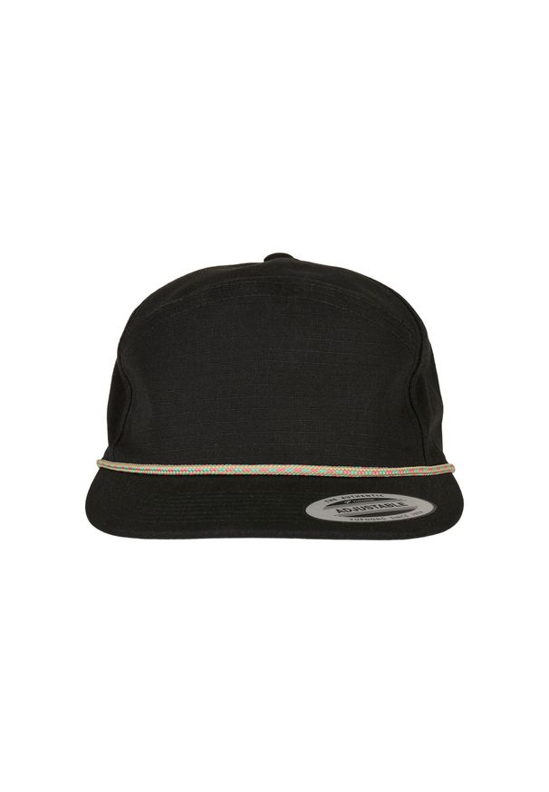 FLEXFIT - Czapka Flexfit Color Braid Jockey. Kolor: czarny. Sezon: jesień