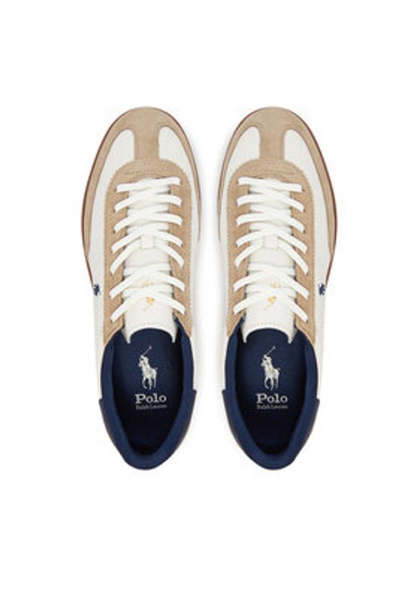 Polo Ralph Lauren Sneakersy 809968171002 Biały. Kolor: biały. Materiał: skóra, zamsz