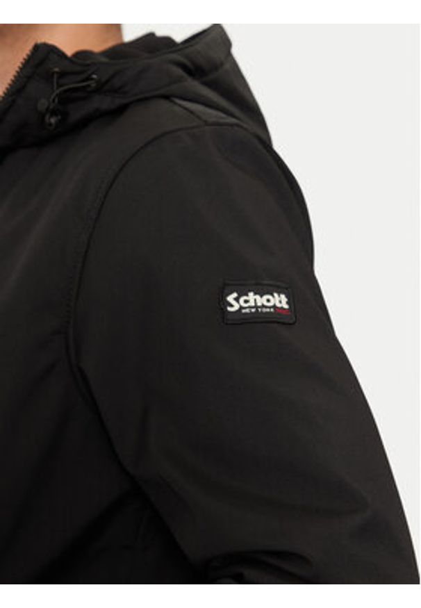 SCHOTT N.Y.C. Kurtka przejściowa KALVIN Czarny Regular Fit. Kolor: czarny. Materiał: syntetyk