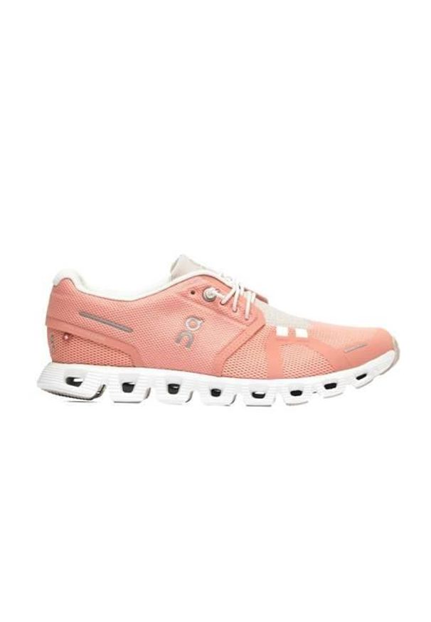 Buty do chodzenia damskie On Running Cloud 5. Zapięcie: sznurówki. Kolor: różowy, wielokolorowy. Materiał: syntetyk, tkanina, materiał. Szerokość cholewki: normalna. Sport: bieganie, turystyka piesza