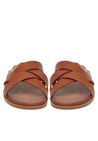 Clara Barson Klapki WS2520-03 Brązowy. Kolor: brązowy. Materiał: materiał #3