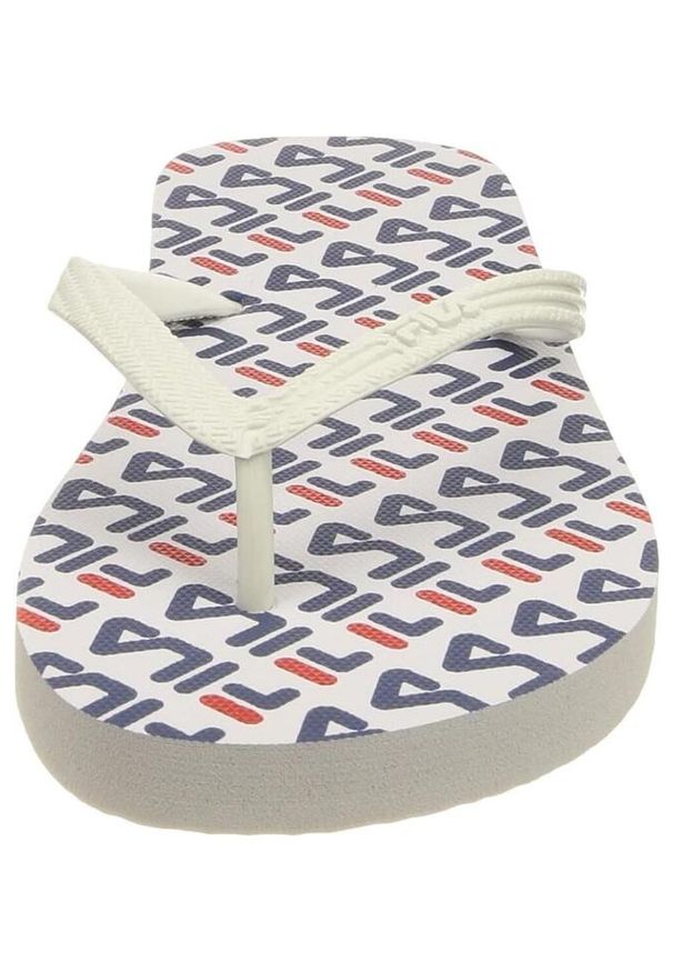 Japonki plażowe męskie Fila Troy Slipper. Okazja: na plażę. Kolor: biały