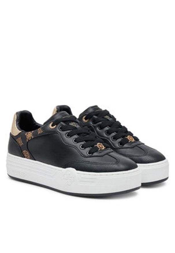 Guess Sneakersy FLPSWO FAL12 Czarny. Kolor: czarny. Materiał: skóra