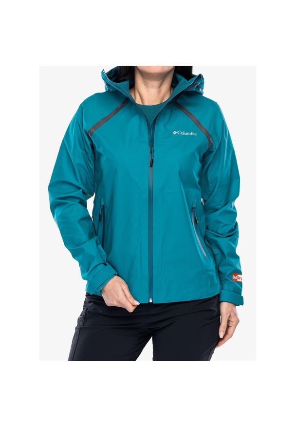 columbia - Kurtka przeciwdeszczowa damska Columbia Reign No Shine Jacket. Kolor: zielony. Sport: turystyka piesza