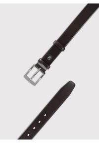 Pako Lorente - PAKO LORENTE – Ciemnobordowy skórzany pasek męski. Kolor: czerwony, brązowy, czarny. Materiał: skóra #4