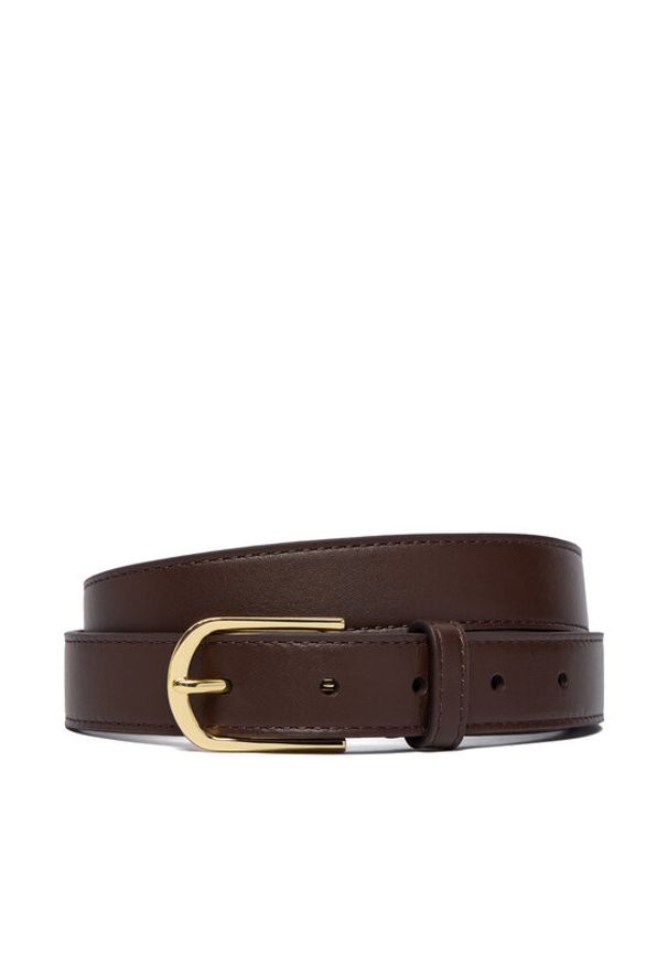 Lauren Ralph Lauren - LAUREN RALPH LAUREN Pasek 412P15694004 Brązowy. Kolor: brązowy. Materiał: skóra
