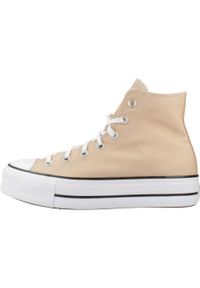 Tenisówki Converse Model Chuck Taylor All Star Lift Hi Kolor Pomarańczowy. Kolor: pomarańczowy. Materiał: tkanina